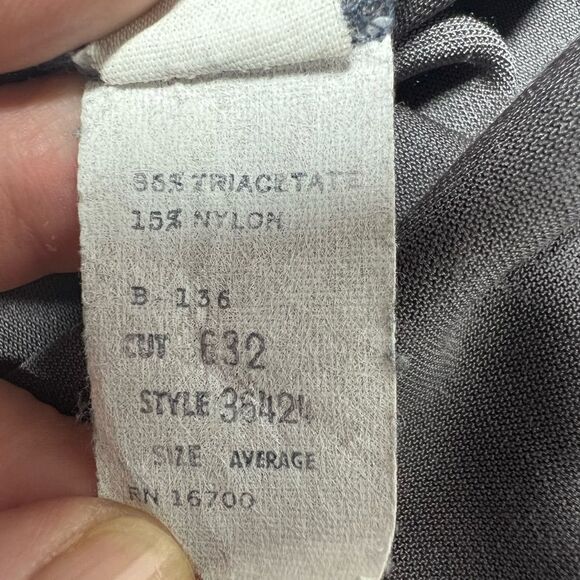 Tom Bezduda For Barad & Co. Womens Kaftan Gray Sz Medium Vintage Velvet Sequins - Picture 11 of 16